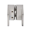 SDK180BCH Brushed chrome back-to-back square paddle knob for frameless shower doors