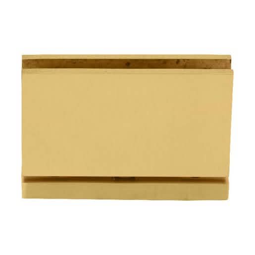 CRL Satin Brass Cardiff Hinge - Top/Bottom Mount, Sleek Design for Modern Glass Doors