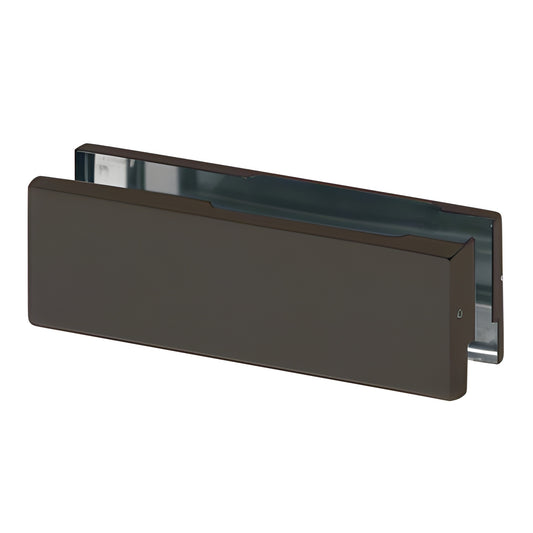 Black bronze anodized rectangular cover plate (set of 2) for PH34 transom patch fittings, SKU 1NT102DU