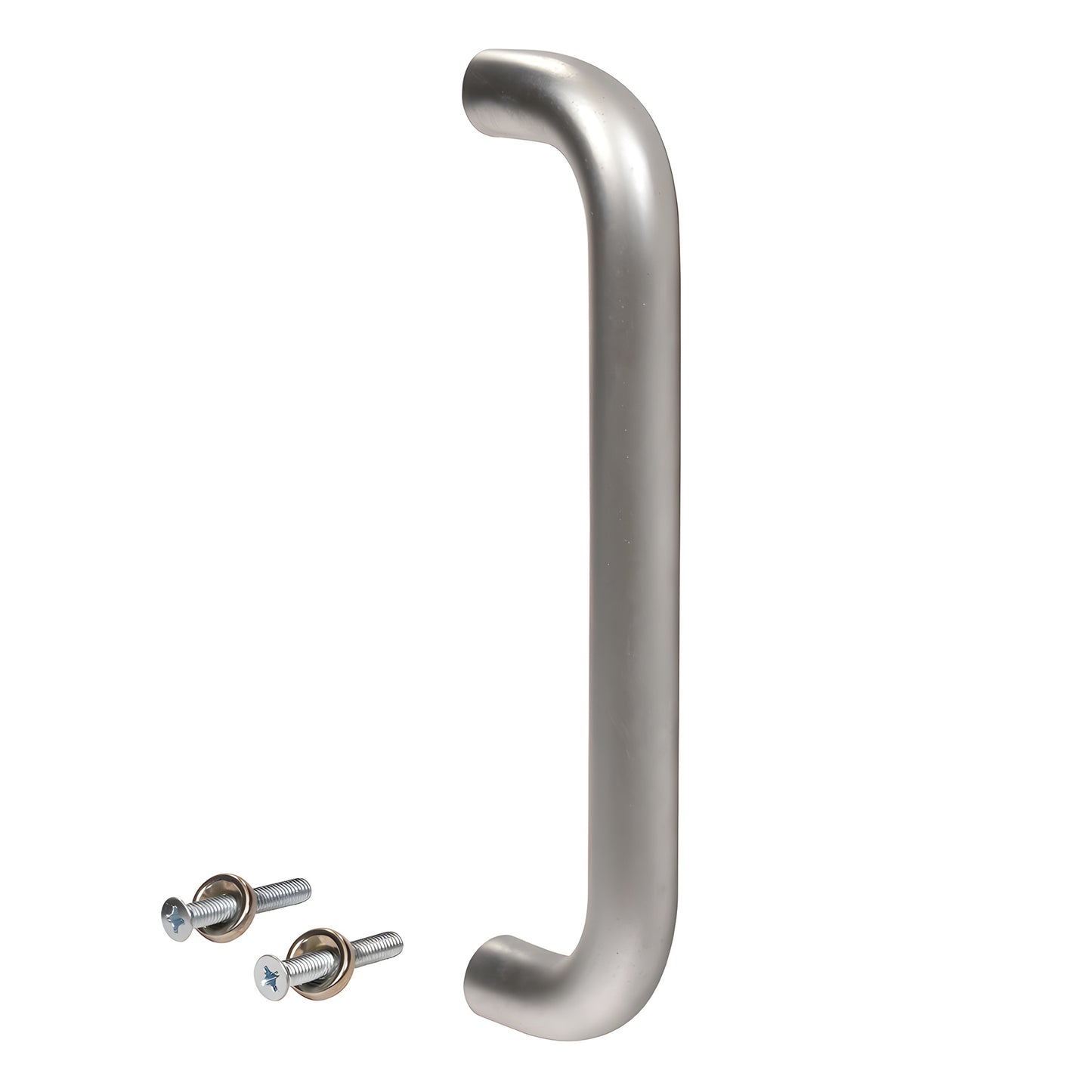 CRL aluminum clear-anodized 1" diameter single-sided pull handle with two thru-bolts SKU M1651028