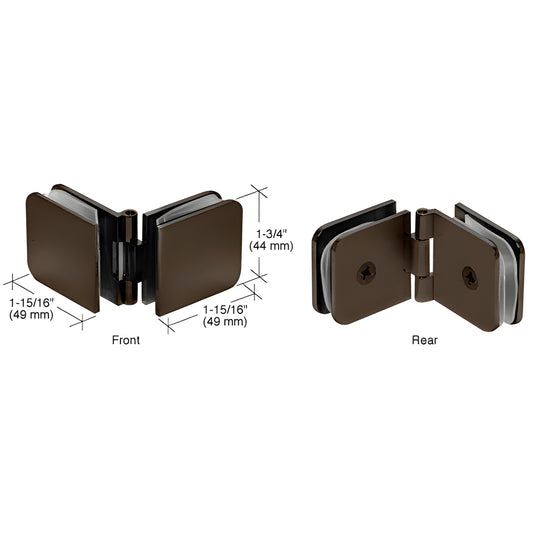 ADJ1800RB oil-rubbed bronze adjustable glass-to-glass clamp, solid brass hinge for 8-12mm shower glass