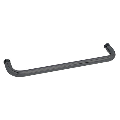 CRL 24 in Matte Black BM Series Wall-Mount Single-Sided Towel Bar