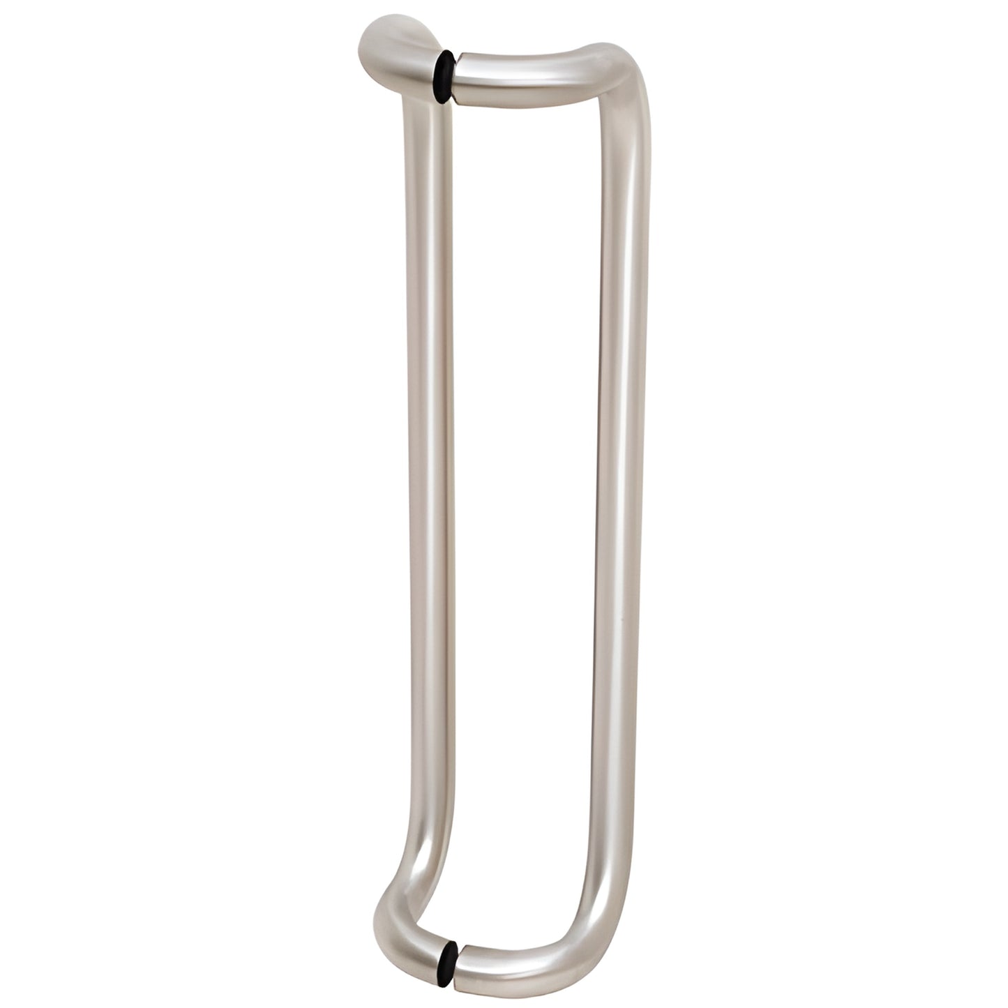 CD24X24BS125 brushed stainless steel glass door pull handle, 24" c-c, 1-1/4" diameter, back-to-back mount.