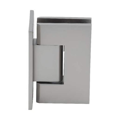 CRL Satin Nickel Geneva 037 Series Wall Mount Hinge with Full Back Plate, Standard Design