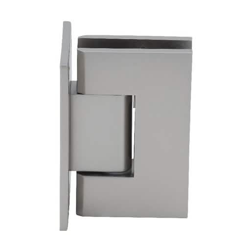 CRL Satin Nickel Geneva 037 Series Wall Mount Hinge with Full Back Plate, Standard Design