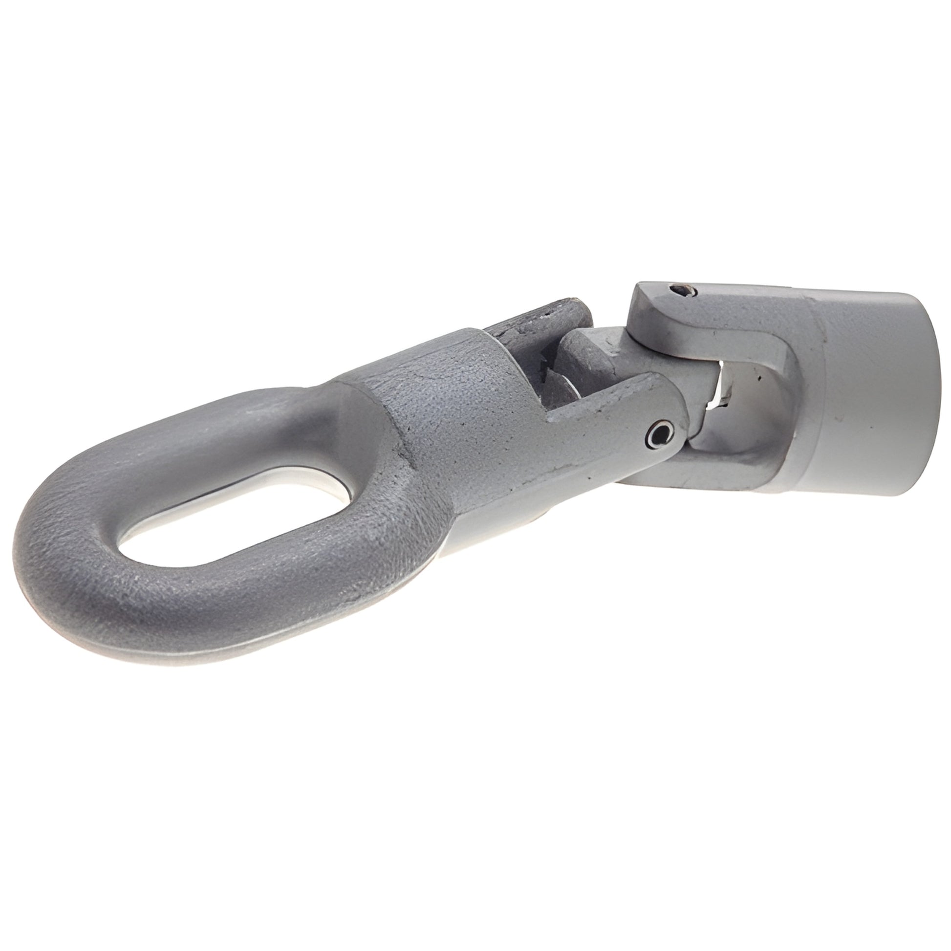 Diecast gray CRL over-sill universal joint WCM618 for awning windows, 5/16" spline, mates with clerestory pole.