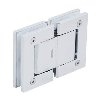 CRL Brite Chrome Vernon Oil Dynamic Glass-to-Glass Hinge - 180º, sleek and durable design.