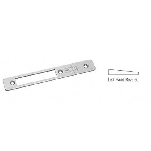 CRL Aluminum Left Hand Beveled Faceplate for MS1853 Deadlocks - Durable & Secure