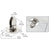 CRL 316 Stainless Steel Polished Vertical 3/8" Glass Clamp