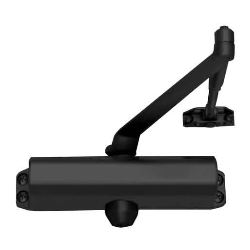 CRL Black ANSI Grade 1 Surface Mount Door Closer, Spring Size 4, Durable & Reliable