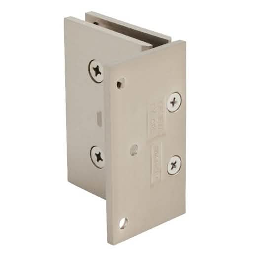 CRL Brushed Nickel Melbourne Wall Mount Offset Back Plate Hinge - Sleek, Durable Design