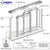 CRL Florence Horizontal Sliding Passthru Assembly D7 Header No Screen