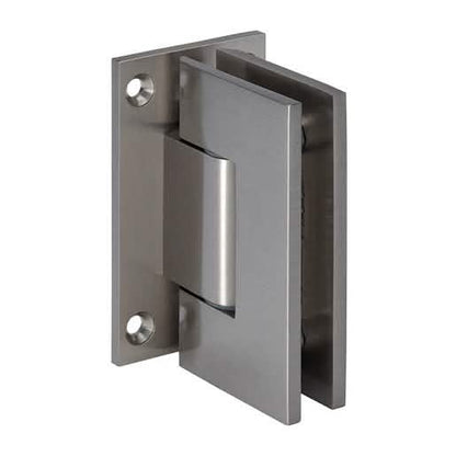 CRL Brushed Nickel Geneva 337 Wall Mount Hinge with Adjustable Full Back Plate