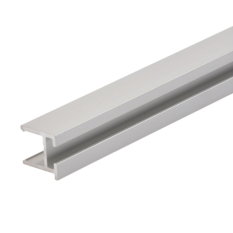 Satin anodized aluminum Fallbrook XL NY adaptor rail SKU FXNYF3SA - 118 in, fits 1/2 glass