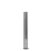 18 in. bright-anodized aluminum 90 corner partition post, square 1-1/8" tube with glazing channels.