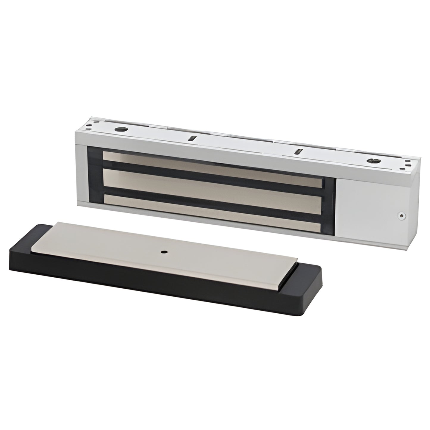 Schlage M490 electromagnetic surface-mounted door lock, 1500 lb holding force, 12/24V DC, SKU: SCHM490