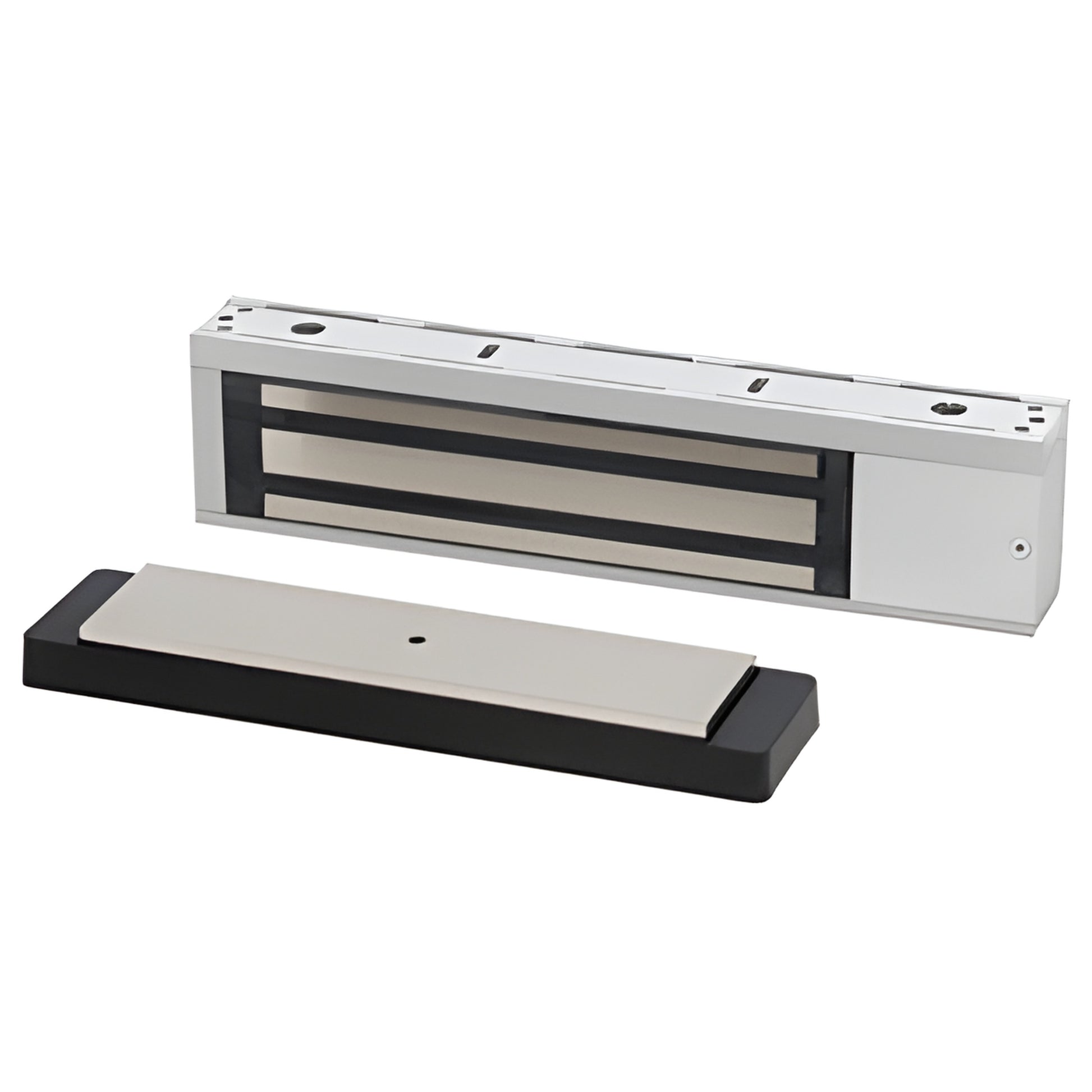 Schlage M490 electromagnetic surface-mounted door lock, 1500 lb holding force, 12/24V DC, SKU: SCHM490