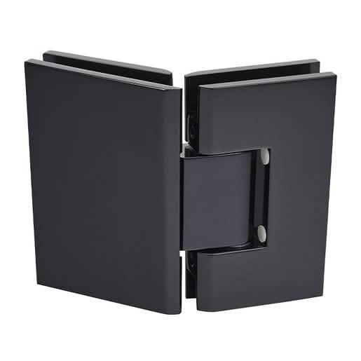 CRL Black Vienna 045 Series 135° Glass-to-Glass Hinge for sleek, secure shower doors.