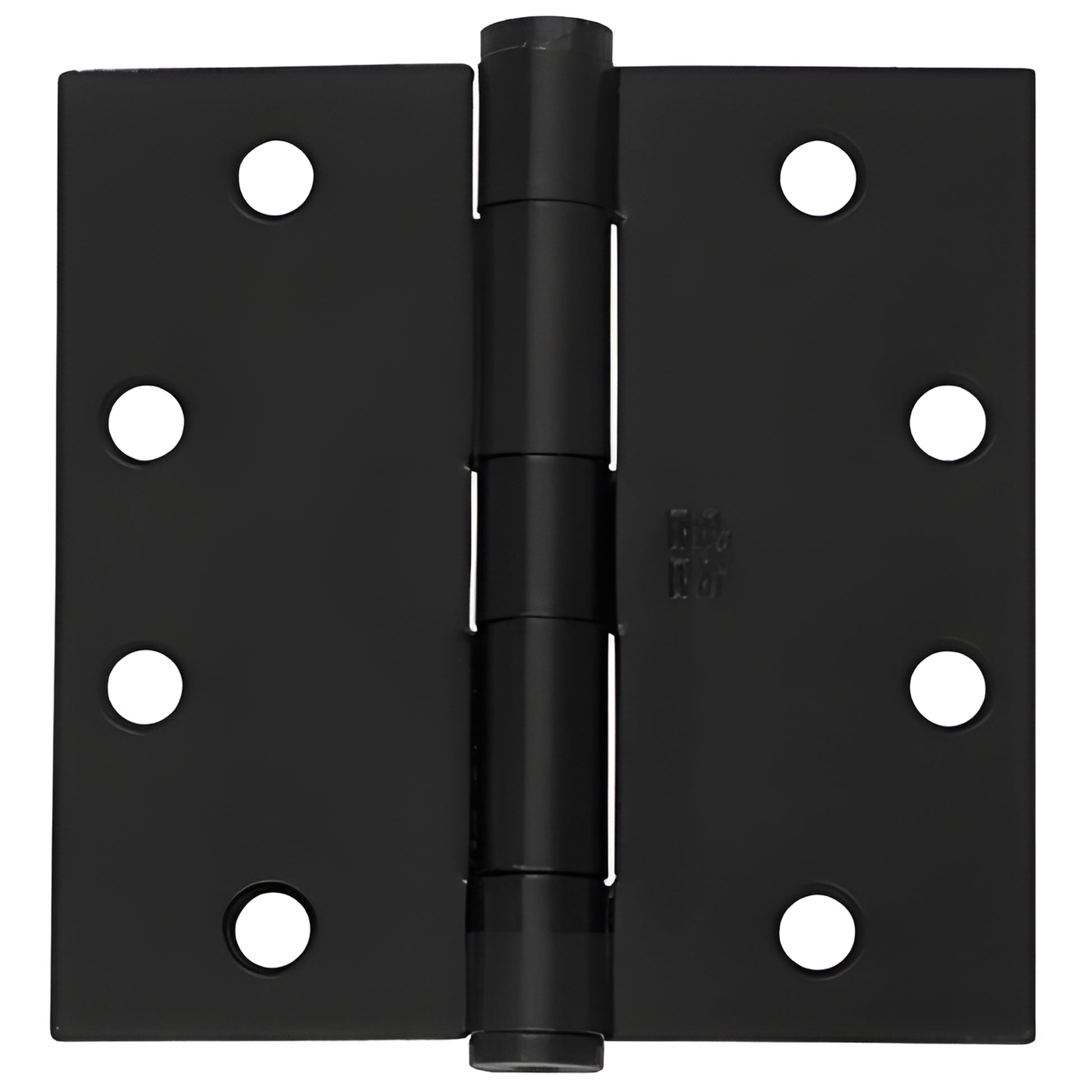 Black 4-1/2" ball-bearing full-mortise hinge, removable pin, three screw holes per leaf - SKU CB45D