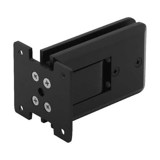 CRL Matte Black Atlas Glass Door Hinge - Sleek, durable, modern design for seamless instal