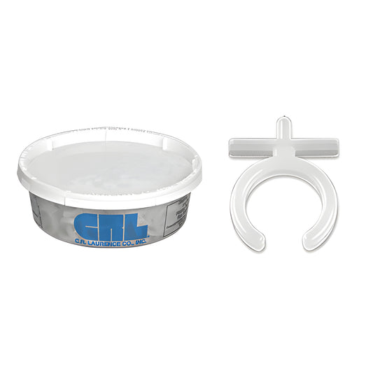 CRL Flexible Muntin Locator (SKU AM12), white nylon ring with flexible pin for curved sunburst and wagon-wheel muntins