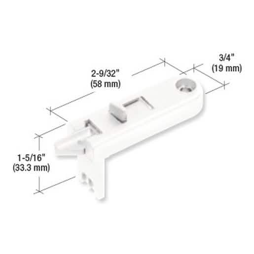 CRL White Tilt Window Latch for Keller - Durable and Easy to Install Replacement Part