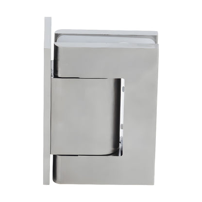 Satin nickel wall mount oil dynamic hinge for 5/16-9/16 (8-14 mm) glass doors, SKU H8211BTSN