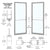 CRL-U.S. Aluminum 72x84 Clear Anodized Pair - Series250 Entrance Door