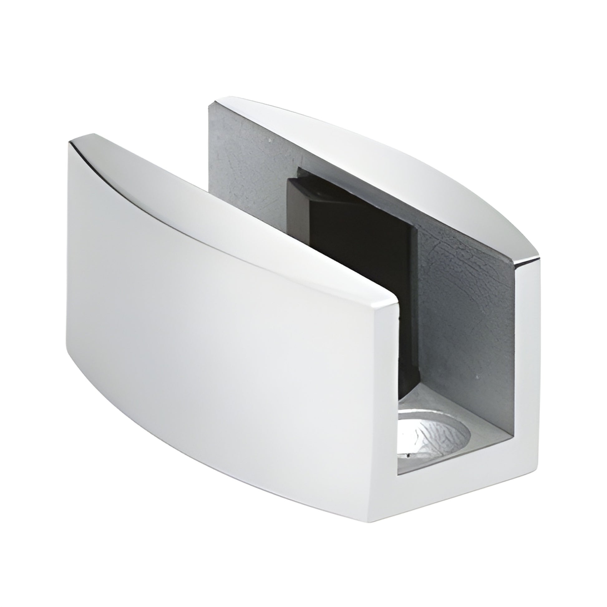 Polished stainless steel bottom floor guide for sliding glass doors, Laguna series LS307PS