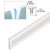 CRL Copolymer Glass Door Seal Strip 180° 3/8" Tempered