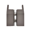 SDK180MGM matte gun metal back-to-back square paddle knob for frameless shower glass