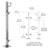 CRL P3 36-in Brushed Stainless Left-Hand End Post Railing Kit