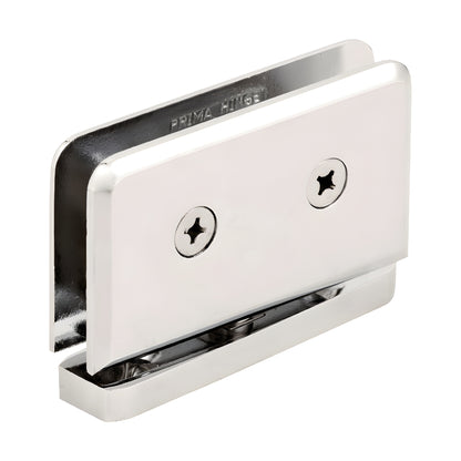 CRL Prima frameless shower hinge, polished nickel brass pivot (5 pre-set), fits 8-10mm glass, SKU PPH0151PN