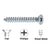 #8 x 1-1/2" Phillips Flat Head Sheet Metal Screws - CRL