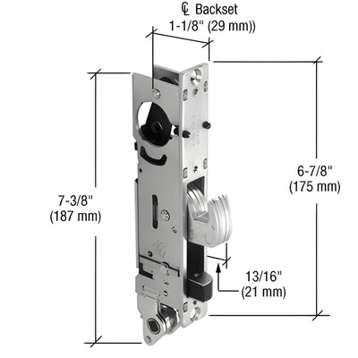 Adams Rite® Right-Hand Hook Throw Deadbolt/Latch for Storefront Doors