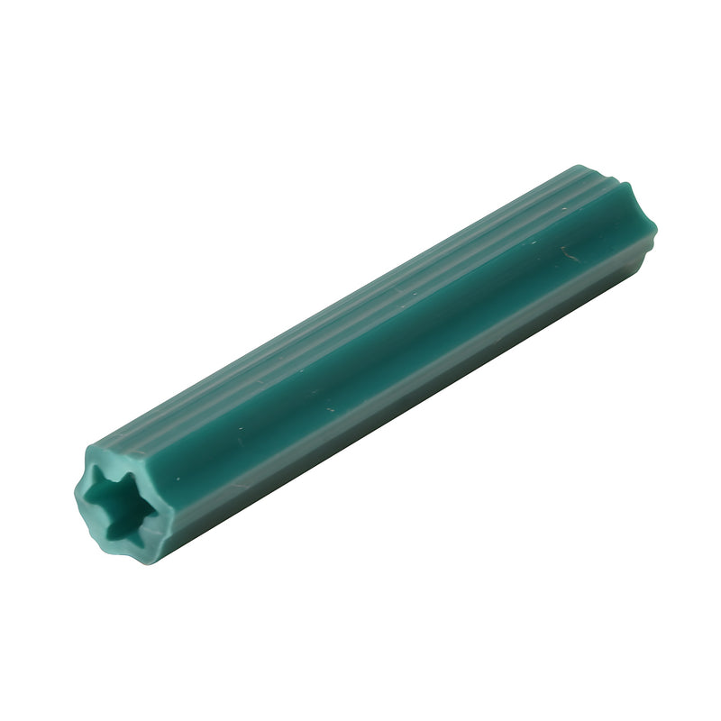 EXP2008 green PVC expanding anchor, 2 in long, 1/4 in drill hole - for concrete, tile and marble