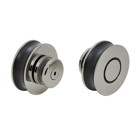 Two brushed stainless steel Crescent CRE78 sliding glass door replacement rollers, SKU CRER2BS