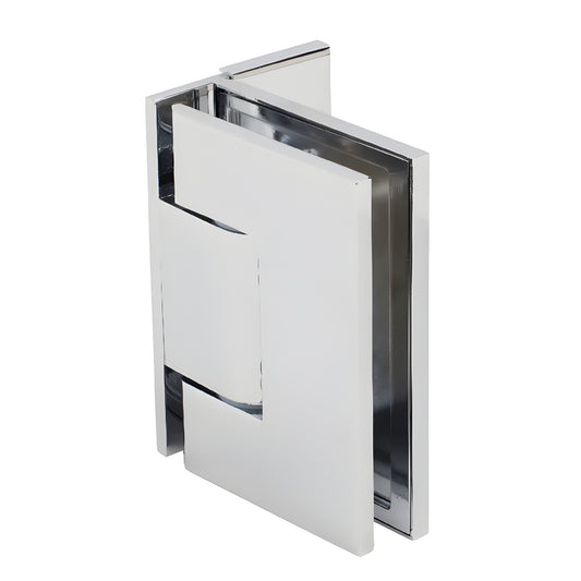 Polished chrome adjustable shower door hinge MEL324CH, solid brass for 8-12mm tempered glass