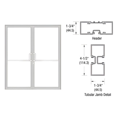 CRL-U.S. Aluminum 450 75.5x85.75 Up/Over Garage Door Frame, Anodized