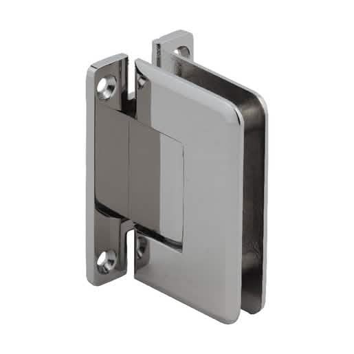 "CRL Polished Nickel Pinnacle 037 Series Wall Mount 'H' Back Plate Hinge - Sleek & Durable