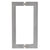CRL 8x8in Brushed Chrome SQ Square Tubing Back-to-Back Door Pulls