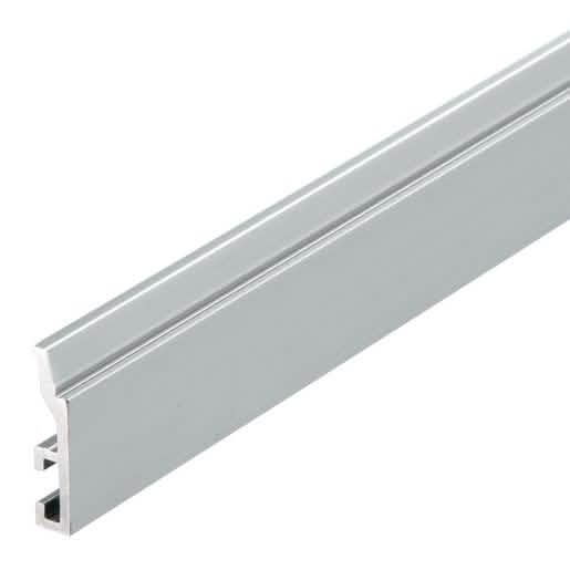 Fallbrook Satin Anodized Pivot Door Frame Filler, 236-inch Length for Modern Interiors