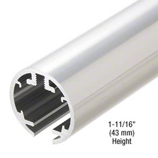 Brite Anodized 84-inch Hydroslide Shower Door Upper Track - Sleek & Durable Design