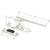 CRL White Right-Hand Casement Window Locking Handle, 1-1/2" Screw Centers