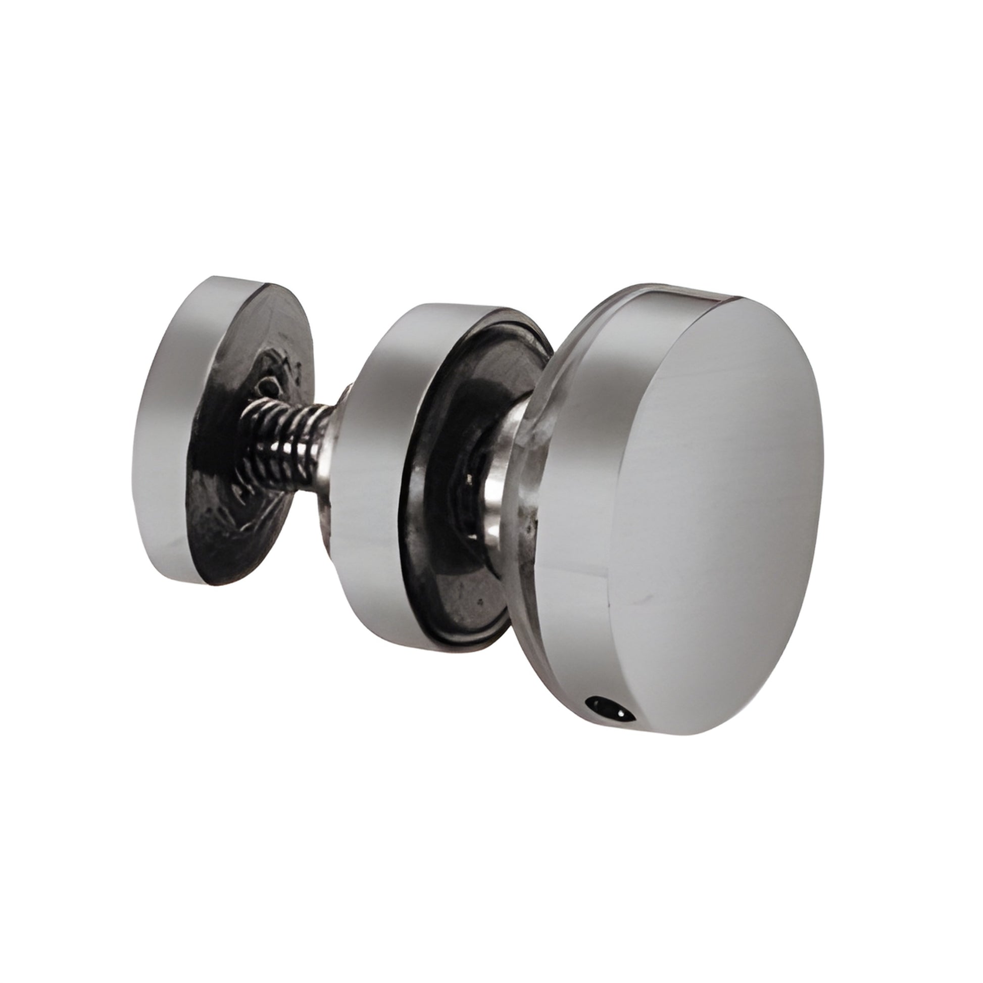 Tofino sliding shower door replacement stopper/roller kit, brushed stainless steel (SKU: BR1FP2BS)