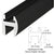 CRL Black Deluxe 95 in Shower Door Header Kit