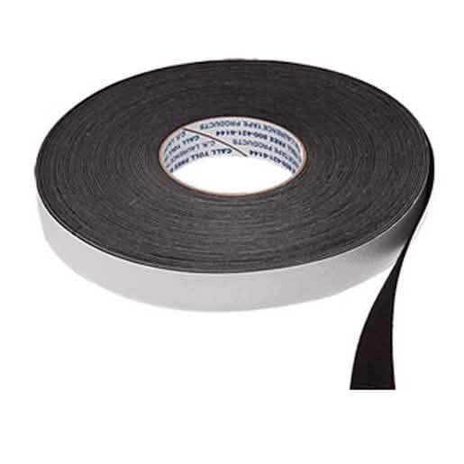 CRL Black 1\" Wide Moleskin Channel Liner - Solid for smooth, quiet glass movement.