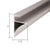 CRL 96" Brushed Nickel Aluminum Shelf Channel for 1/4" Glass