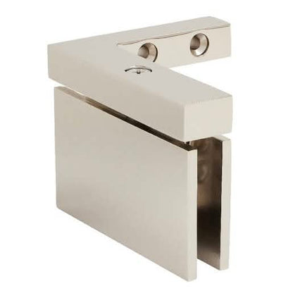 CRL Polished Nickel Cardiff Series Left Hand Mount Hinge in Elegant Finish