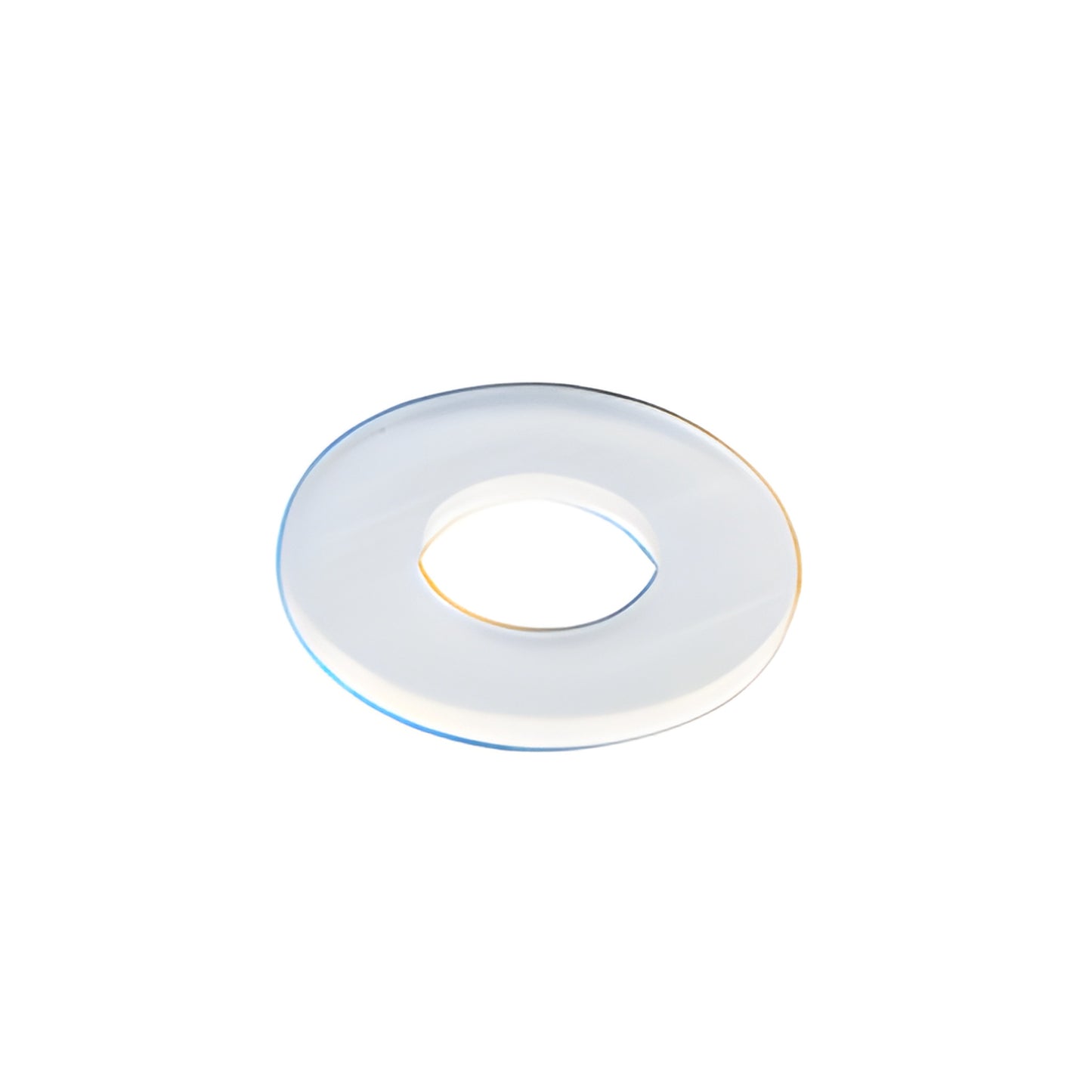 Clear nylon washer/spacer 7/16 in. OD, 3/16 in. bore, 1/32 in. thick (SKU 90295A120)